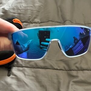 Blue Reflective Sunglasses